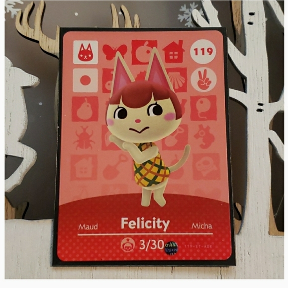 Genuine Animal Crossing amiibo card 119 Felicity - Picture 3 of 3